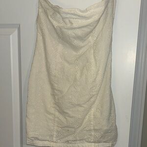 Kimchi Blue Cream Strapless Dress